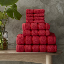 Red towels for online sale